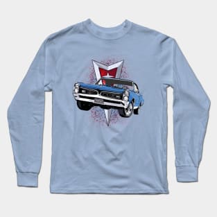 Blue 67 Pontiac GTO Long Sleeve T-Shirt